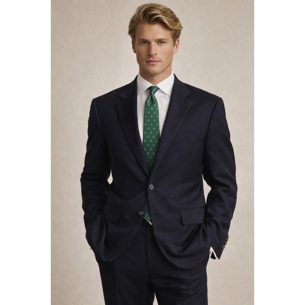 Vintage Lauren Ralph Lauren Men's‎ Single-Breasted Suit Jacket – Green Label 42R